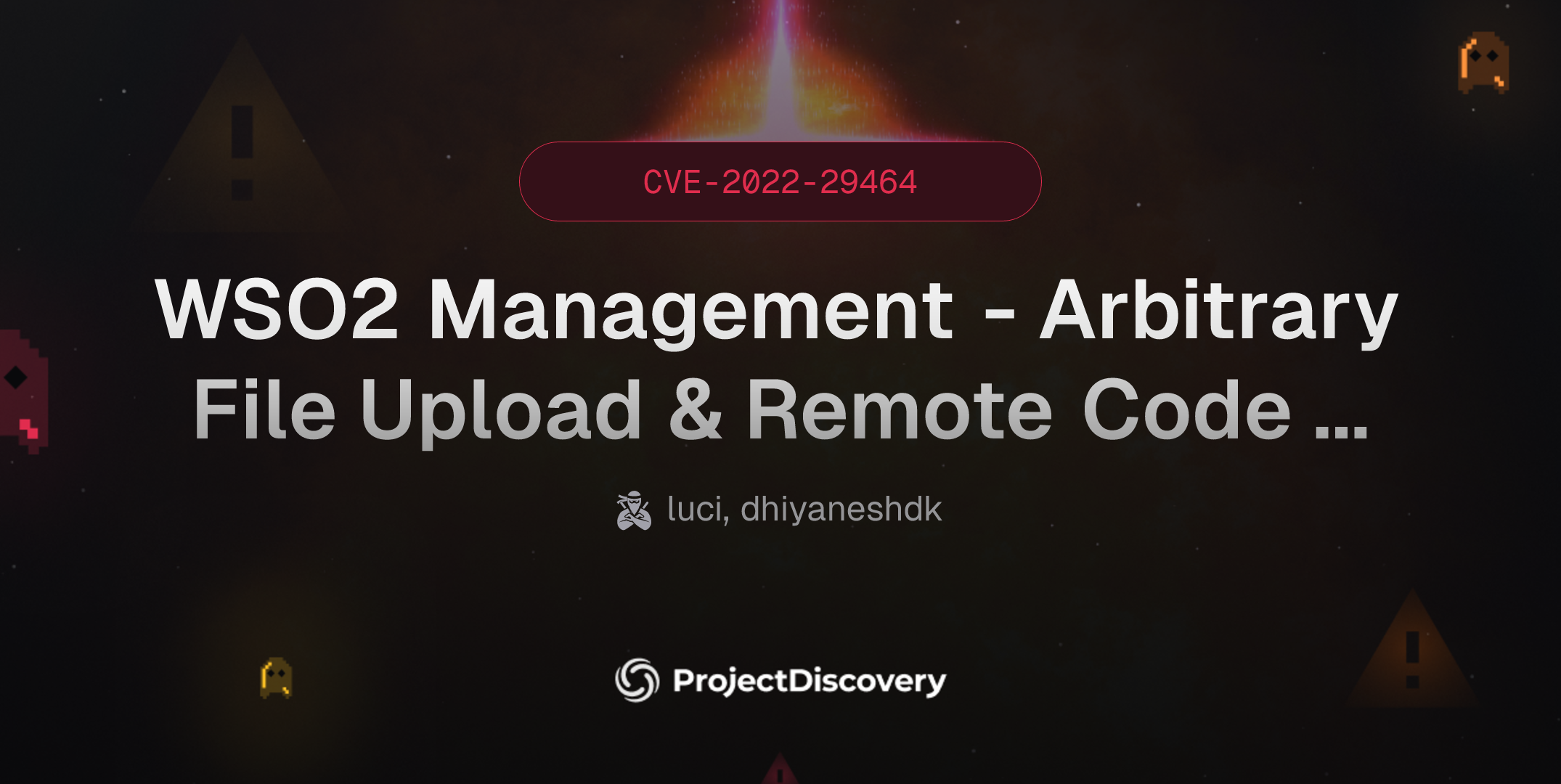 WSO2 Management - Arbitrary File Upload & Remote Code Execution